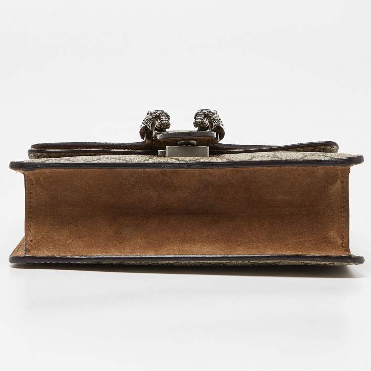 مملوكة مسبقًا Gucci Beige GG Supreme Canvas and Suede Mini Dionysus Shoulder Bag