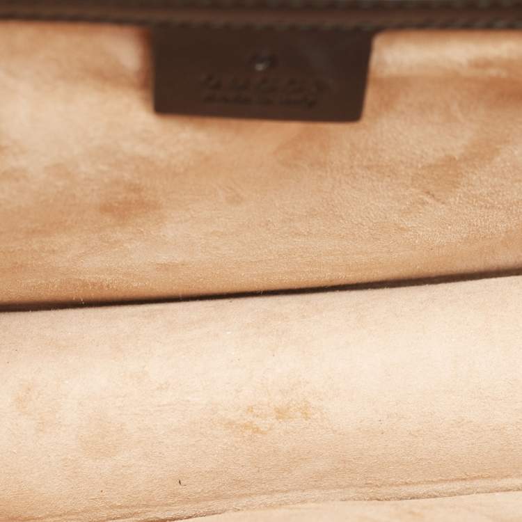 Pre Owned Gucci Black Leather Small Sylvie Web Shoulder Bag