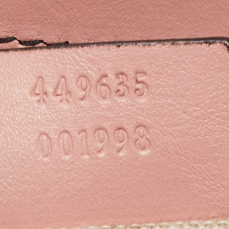 Pre Owned Gucci Pink Microguccisima Leather Medium Emily Shoulder Bag