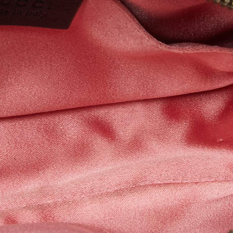 Pre Owned Gucci Black Matelassé Velvet GG Marmont Belt Bag