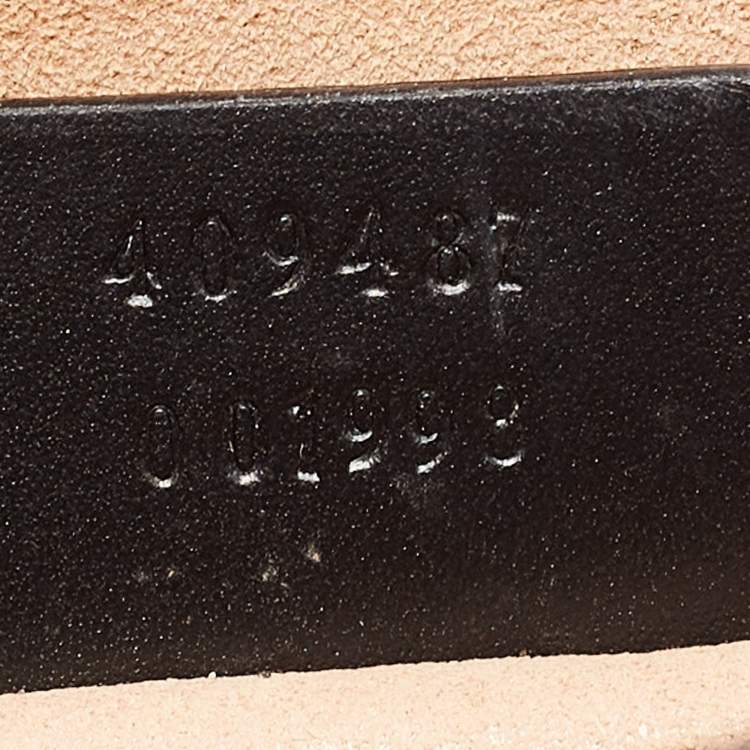 Pre Owned Gucci Black Guccissima Leather Small Padlock Shoulder Bag