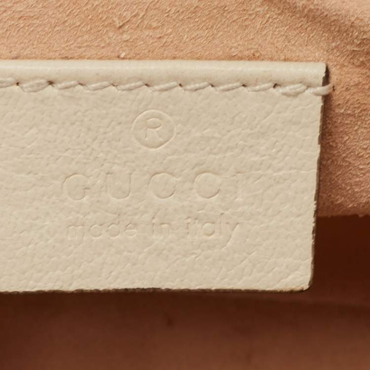 Pre Owned Gucci Tricolor GG Supreme Canvas and Leather Padlock Shoulder Bag