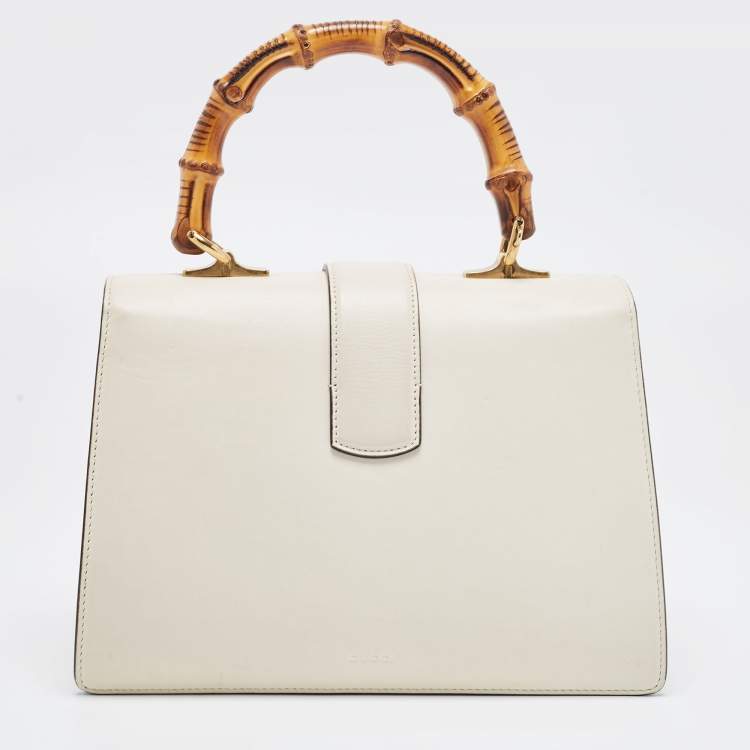Pre Owned Gucci Tricolor Leather Medium Dionysus Bamboo Top Handle Bag