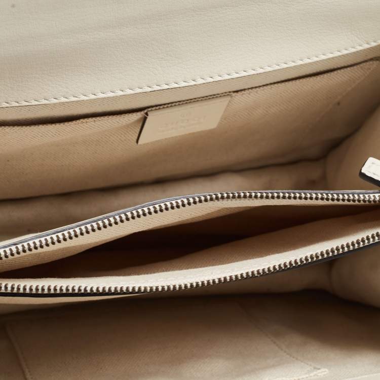 Pre Owned Gucci Tricolor Leather Medium Dionysus Bamboo Top Handle Bag