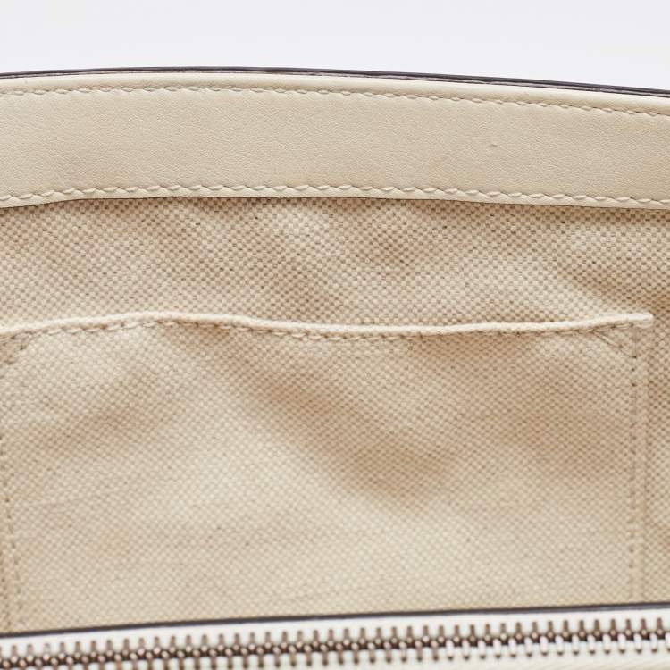 Pre Owned Gucci Tricolor Leather Medium Dionysus Bamboo Top Handle Bag