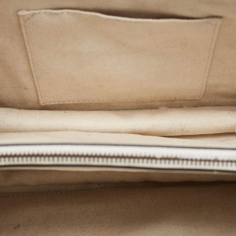 Pre Owned Gucci Tricolor Leather Medium Dionysus Bamboo Top Handle Bag