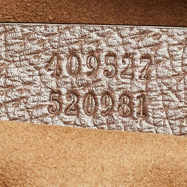 Pre Owned Gucci Brown/Beige Tian Print GG Supreme Canvas Medium Boston Bag