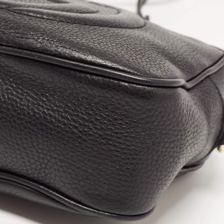 Pre Owned Gucci Black Leather Small Soho Disco Shoulder Bag