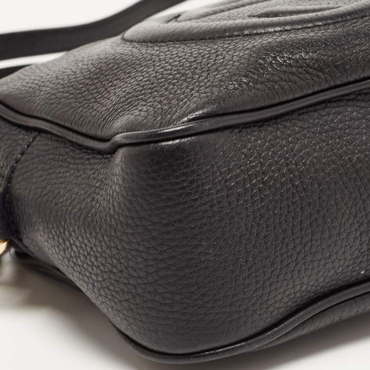 Pre Owned Gucci Black Leather Small Soho Disco Shoulder Bag