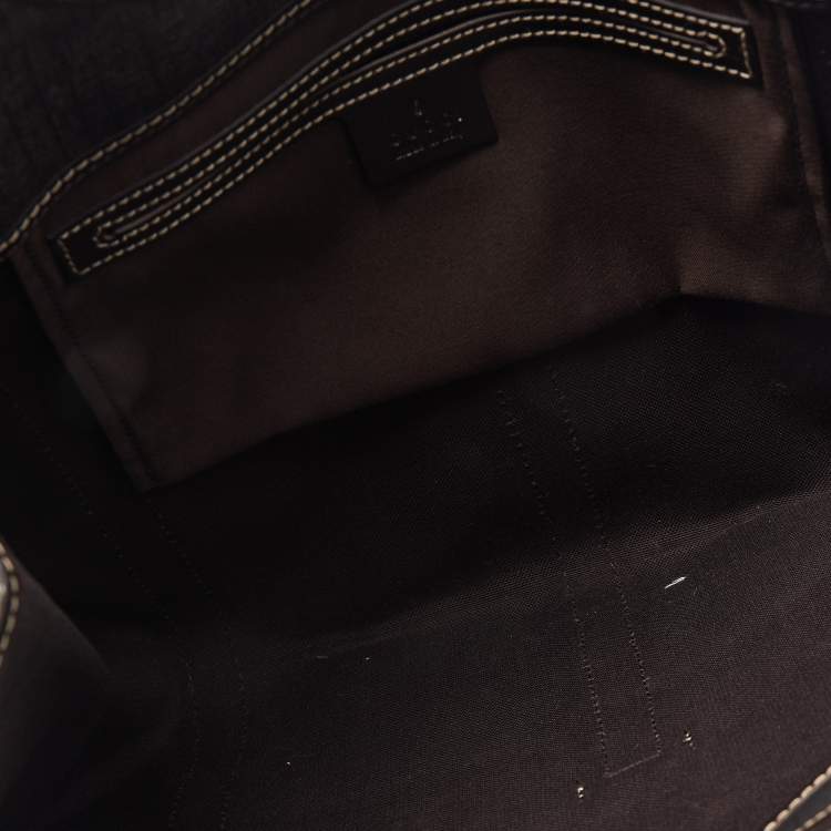 Pre Owned Gucci Brown GG Supreme Canvas and Leather Jackie O Hobo
