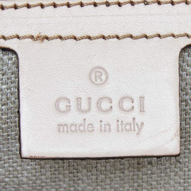 Pre Owned Gucci Multicolor Floral Canvas and Leather Bamboo Top Handle Bag