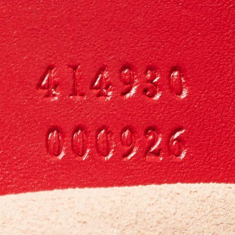 مملوكة مسبقًا Gucci Red Guccissima Leather Linea A Hobo 
