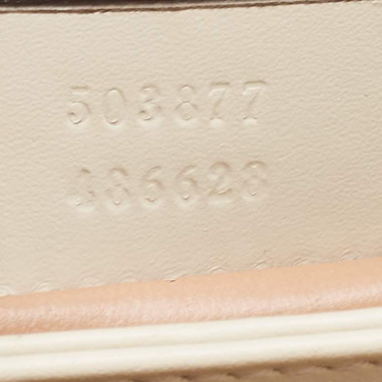 Pre Owned Gucci Beige/Brown Watersnake Leather Small GG Ophidia Shoulder Bag