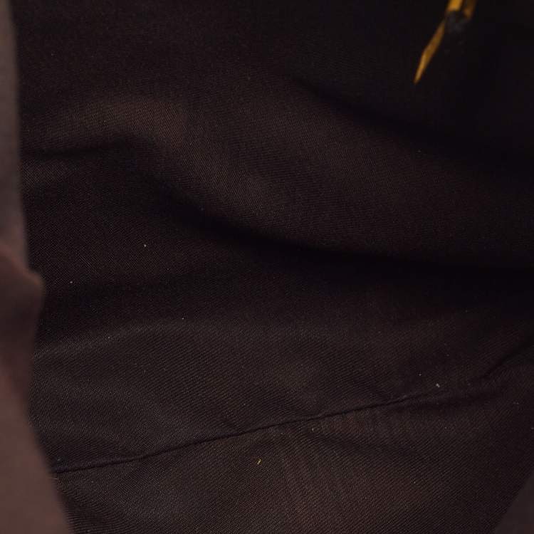 Pre Owned Gucci Yellow Guccissima Leather Medium Britt Hobo