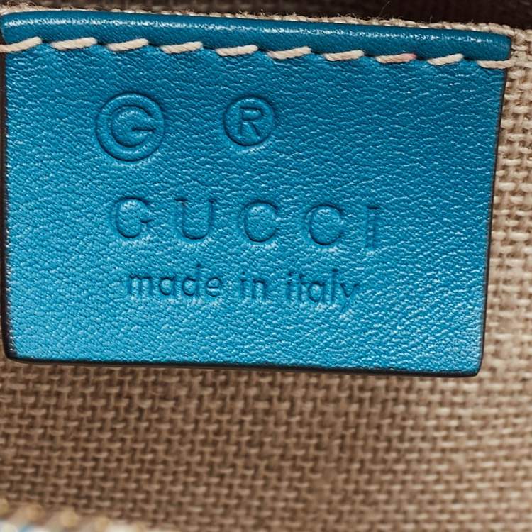 مملوكة مسبقًا Gucci Blue Microguccissima Leather Mini Nice Dome Bag
