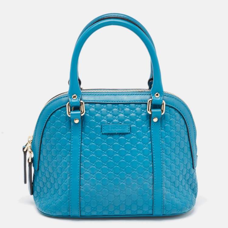 Gucci Blue Microguccissima Leather Mini Nice Dome Bag Gucci TLC