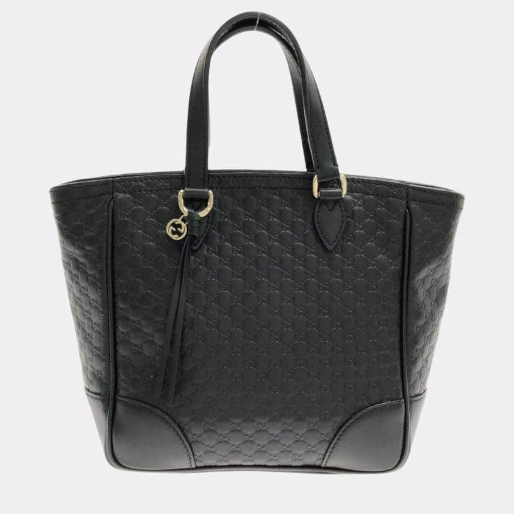 Gucci Black Microguccissima Leather Small Bree Tote Bag Gucci TLC