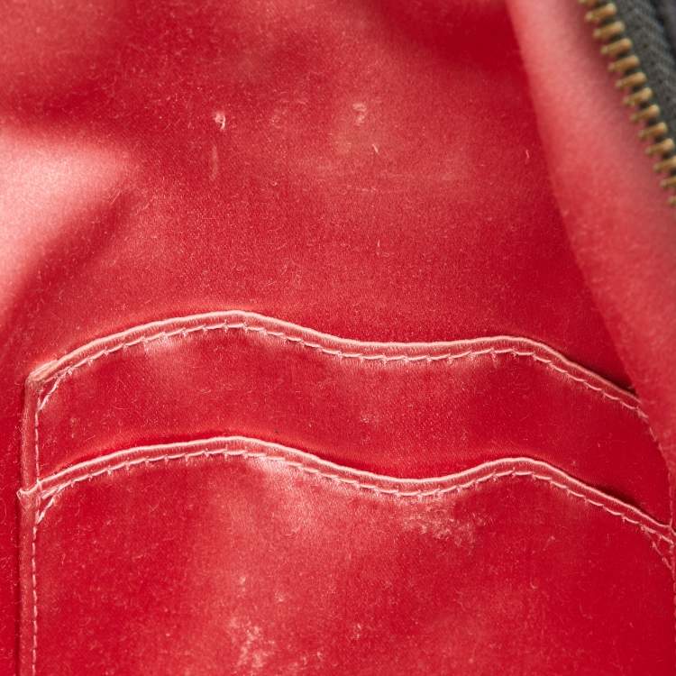 Pre Owned Gucci Black Matelassé Velvet and Leather GG Marmont Backpack