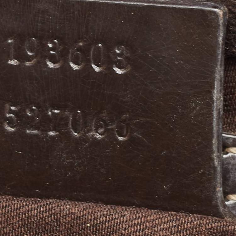 مملوكة مسبقًا Gucci Beige/Brown GG Supreme Canvas and Leather Medium Joy Boston Bag