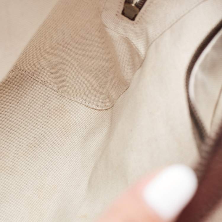 Pre Owned Gucci Beige/Ebony GG Supreme Coated Canvas Small Ophidia Backpack