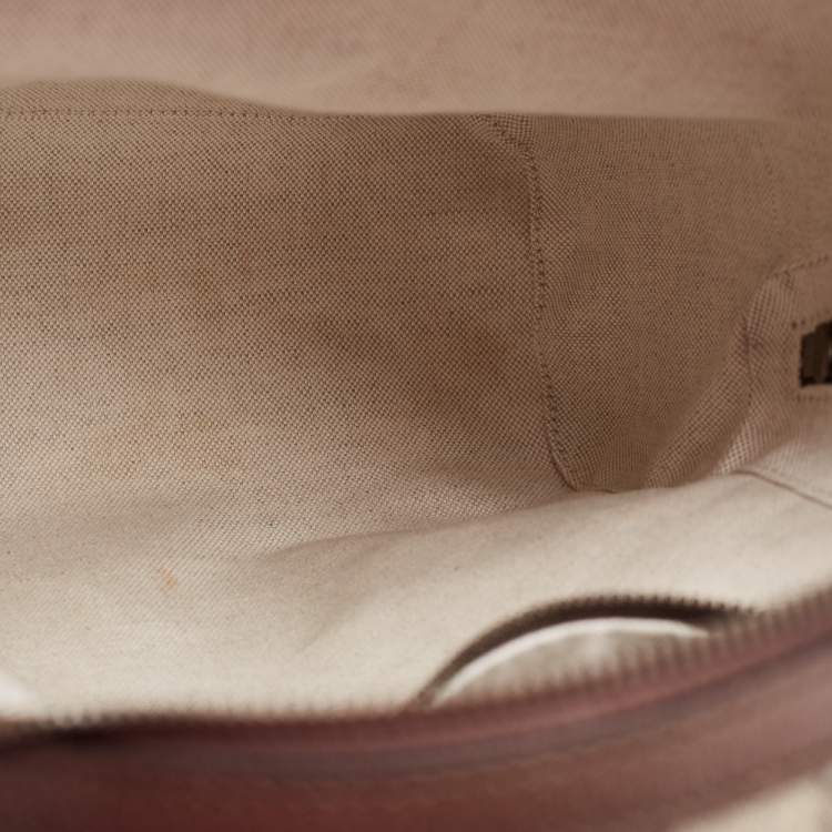 Pre Owned Gucci Beige/Ebony GG Supreme Coated Canvas Small Ophidia Backpack