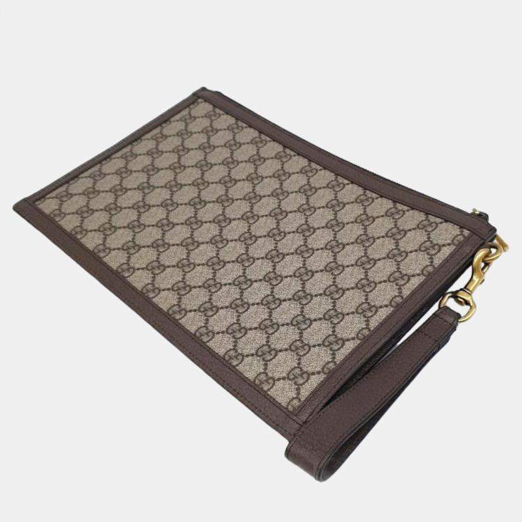 Pre Owned Gucci Beige Clutch Bag