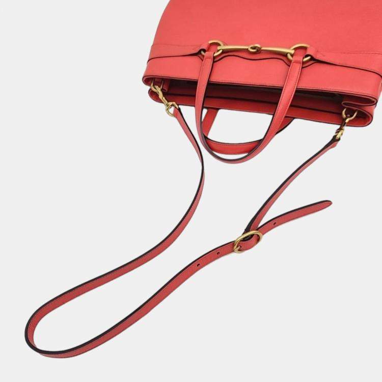 Pre Owned Gucci Horsebit Tote Bag (319795)