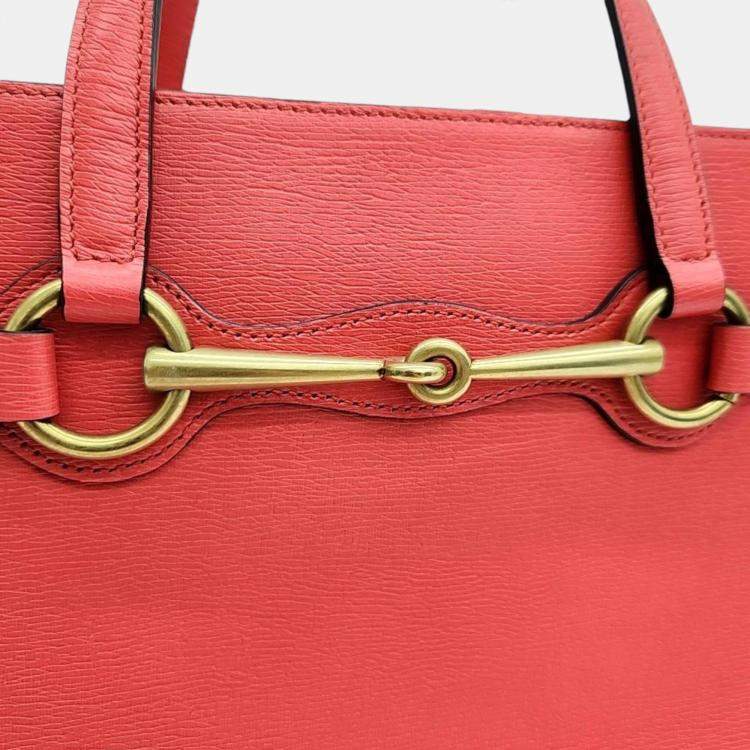 Pre Owned Gucci Horsebit Tote Bag (319795)