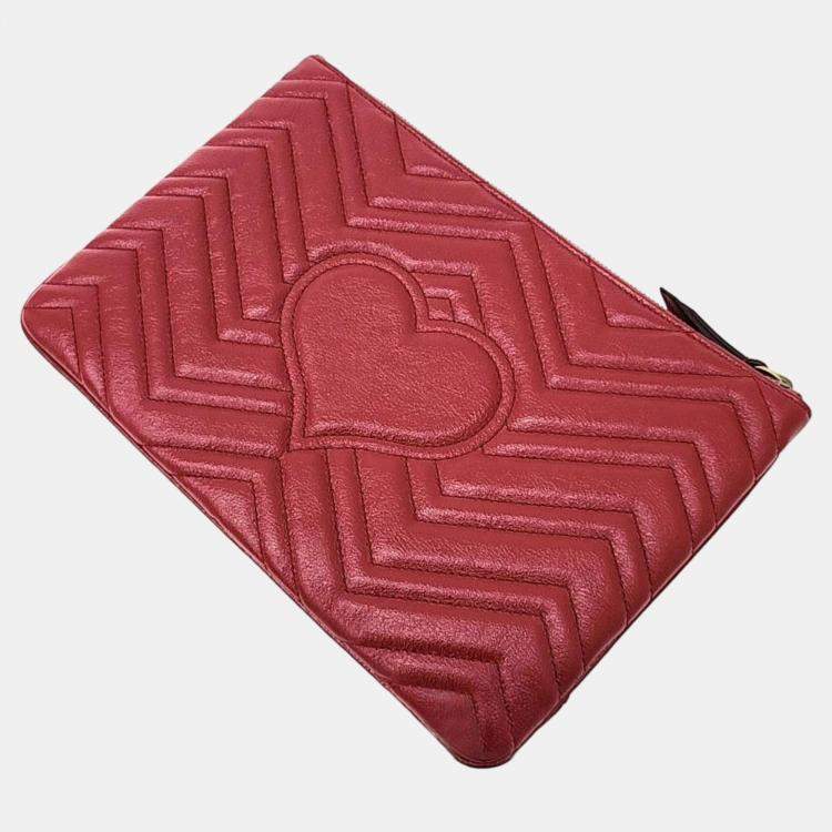 Pre Owned Gucci GG Marmont Clutch (525541)