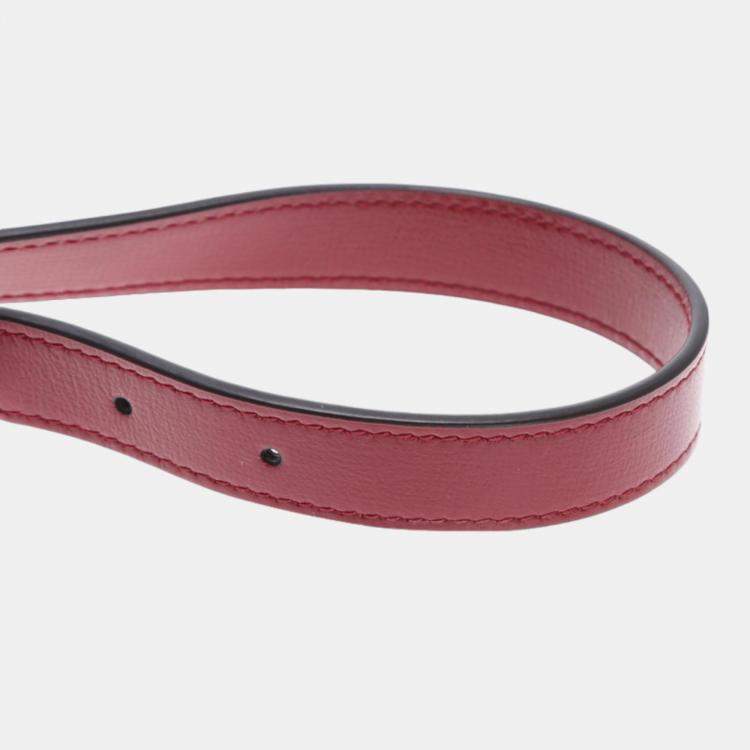 Pre Owned Gucci Red Leather Shoulder Bag (589474)