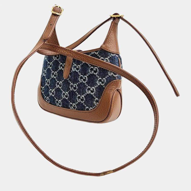 GUCCI●637092 ショルダーバック Gucci Denim Jackie 1961 Mini Hobo Bag (637092) Gucci | TLC