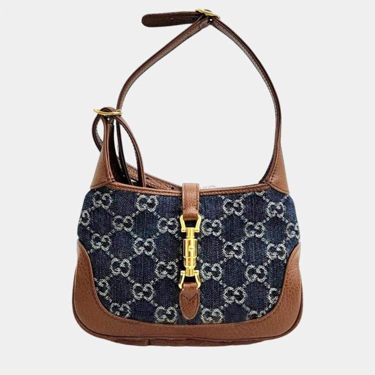GUCCI●637092 ショルダーバック Gucci Denim Jackie 1961 Mini Hobo Bag (637092) Gucci | TLC