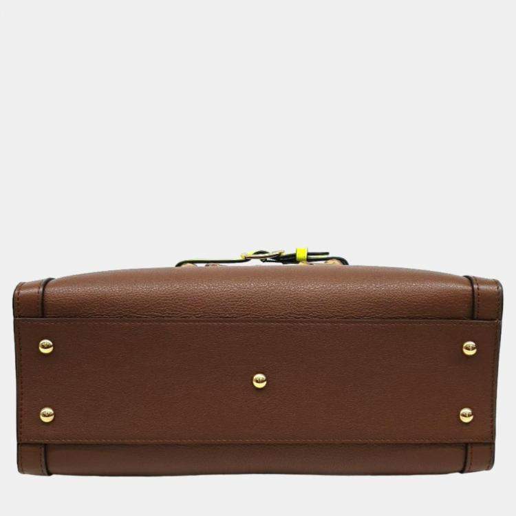 Pre Owned Gucci Diana Bamboo Tote Bag Small (660195)