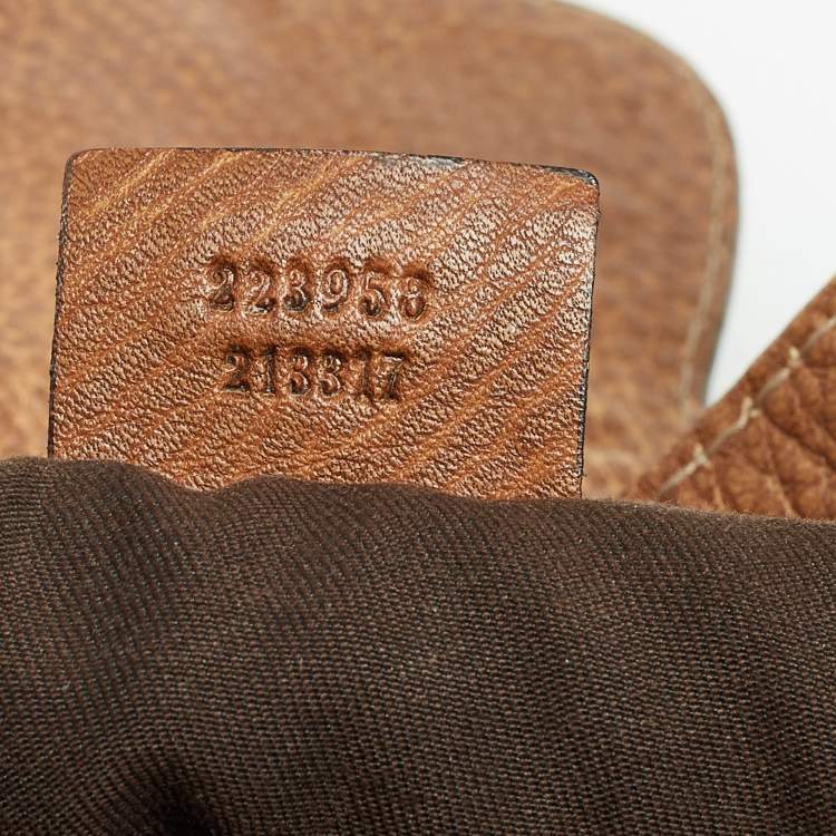 مملوكة مسبقًا Gucci Beige/Brown GG Canvas and Leather Large New Pelham Shoulder Bag