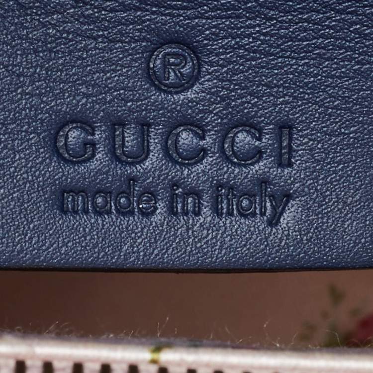 مملوكة مسبقًا Gucci Blue Matelassé Denim and Leather Small GG Marmont Tote