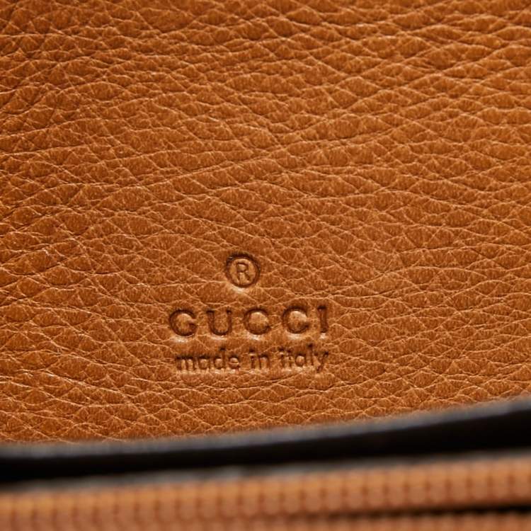 مملوكة مسبقًا Gucci Beige GG Canvas and Leather Tassel Zip Around Wallet