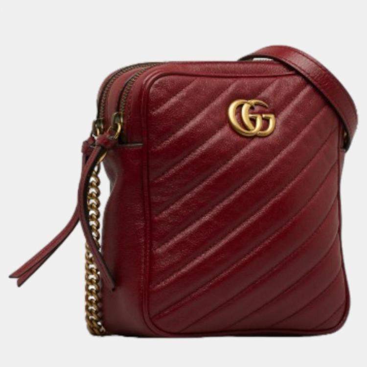 Gucci red camera on sale bag