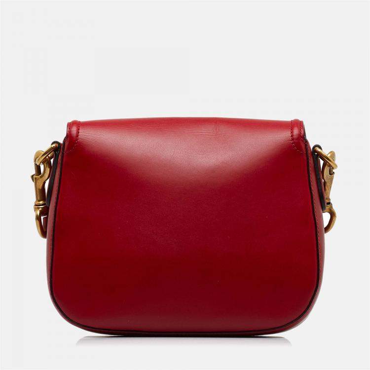 Pre Owned Gucci Leather Lady Web Crossbody Bag