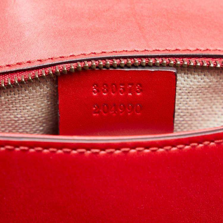 Pre Owned Gucci Leather Lady Web Crossbody Bag