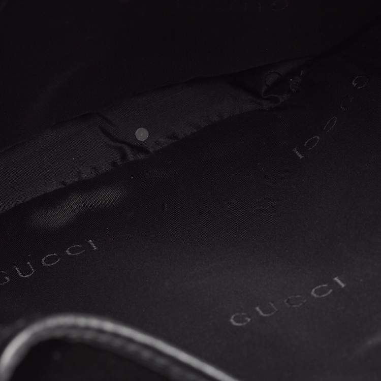 Pre Owned Gucci Black Suede and Leather Jackie O Hobo