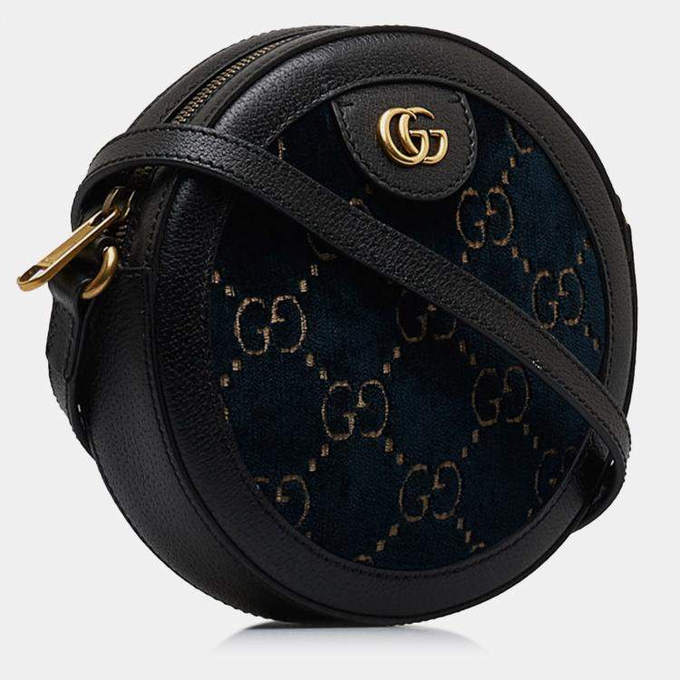 Gucci round velvet discount bag