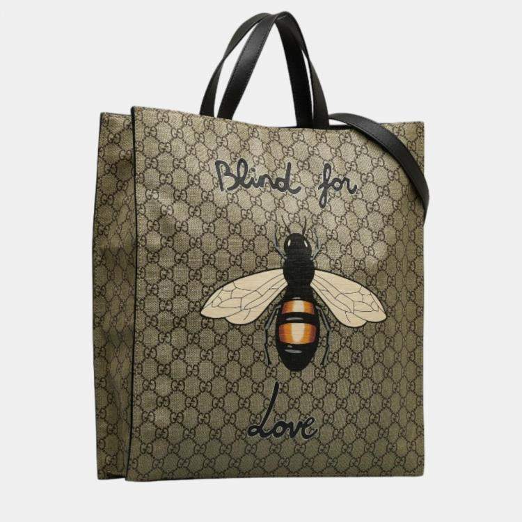 Gucci gg best sale supreme bee tote