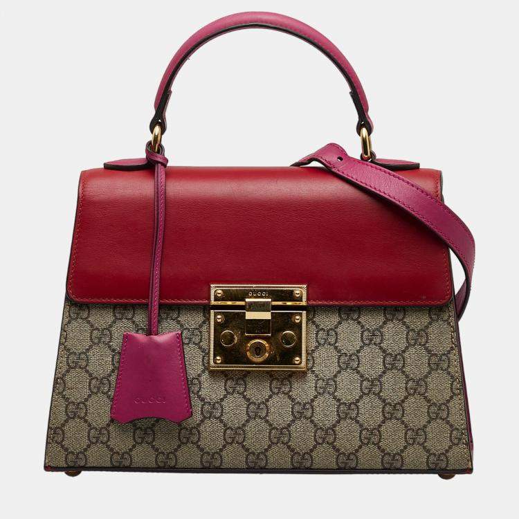 Red gucci online satchel