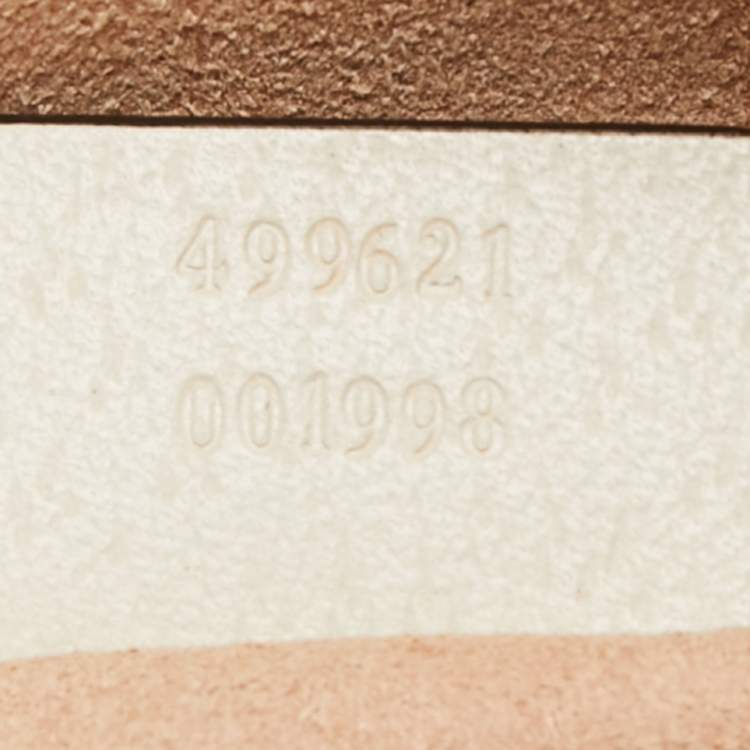 Pre Owned Gucci Off White Leather Small Ophidia Shoulder Bag