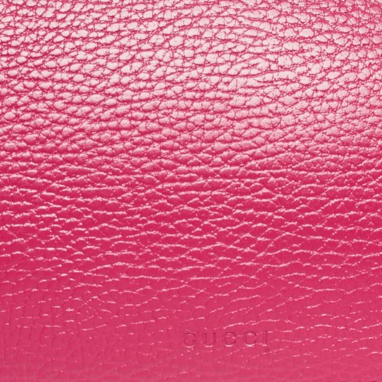 Pre Owned Gucci Pink Leather Small Dionysus Crystals Shoulder Bag