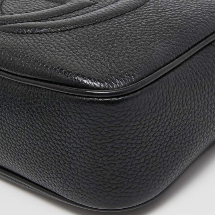 Pre Owned Gucci Black Leather Small Soho Disco Shoulder Bag