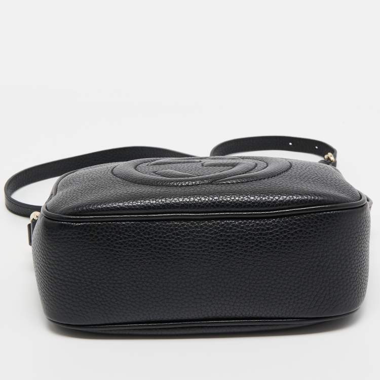 Pre Owned Gucci Black Leather Small Soho Disco Shoulder Bag