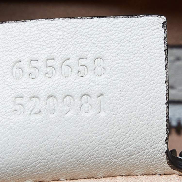 Pre Owned Gucci Off White Leather Medium Diana Tote