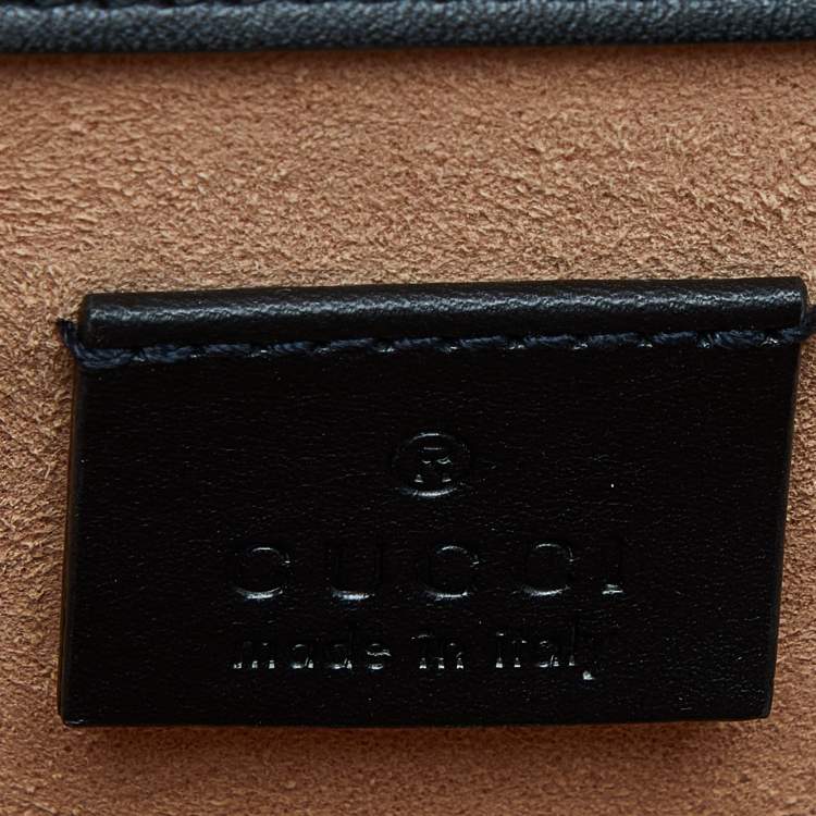 Pre Owned Gucci Tri Color GG Supreme Canvas and Leather Osiride Small Shoulder Bag