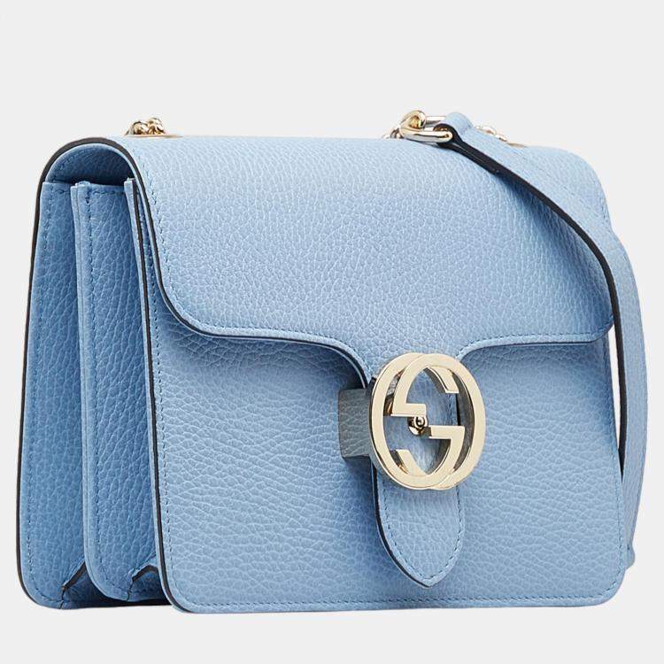 Gucci Blue Small Dollar Interlocking G Crossbody Gucci TLC